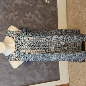 Zozo Multi-colored Sleeveless Dress Sz MD